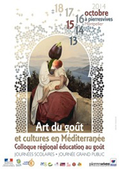 Affiche du colloque: Art du goût et culture en Méditérrannée